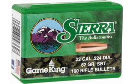 Sierra 9362 GameKing  .224 62 gr Spitzer Boat-Tail (SBT) 100 Per Box