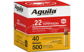 Aguila 1B221115 22 LR HV SP 40 GR 500/2000 - 2000 Round Case