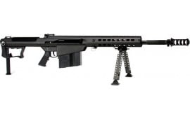 Barrett 18062 M107A1  50 BMG 20" 10+1 Black Cerakote Black Fixed w/Sorbothane Recoil Pad Stock Black Polymer Grip