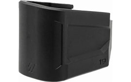 Strike Industries EMPG19 Enhanced Magazine Plate  made of Polymer with Black Finish for Glock 19 (Adds 5rds)