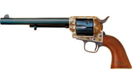 Cimarron U.S. Cavalry Single Action Revolver 7.5" Barrel .45LC 6 Round - Case Color Hardened/Charcoal - Blued Barrel - Walther - CA514C00M00 