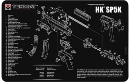 TekMat TEKR17HKSP5K HK SP5K Cleaning Mat Black/White Rubber 17" Long HK SP5K Parts Diagram