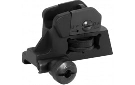NcStar MARDRS A2 Back-Up Rear Sight Dual Aperture Black for AR-15