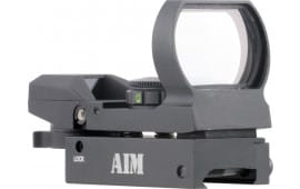 Aim Sports RT4WF1 Warfare Reflex Dual Illuminated 1x 24x34mm Obj Unlimited Eye Relief 3 MOA Black