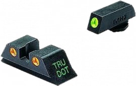 Meprolight 10222O Tru-Dot Night Sights For Glock 20/21/29/30/36/41 Tritium Green Tritium Orange Black