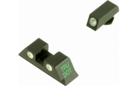 Meprolight 10224Y Tru-Dot For Glock 9/40 Green/Yellow Composite Green Tritium w/White Outline Polymer/Aluminum Black