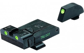 Meprolight 20224 Tru-Dot NS Adj Set For Glock 17,19,20,21,22,23 Tritium Green F/R