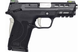 Smith & Wesson Shield M2.0 M&P EZ Performance Center Perforated Slide Proted Barrel Silver Accents W/ Clean KIT - 13225 