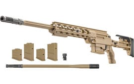 FN Ballista Bolt-Action Rifle 26" Barrel  338 Lapua 5rd -  FDE Finish - Dual-Caliber Rifle Package - 3703041002 