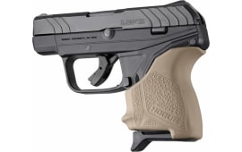 Hogue 18123 HandAll Beavertail Grip Sleeve made of Rubber with Textured Flat Dark Earth Finish for Ruger LCP II
