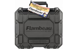 Flambeau 1312SN Range Locker Pistol Case made of Polymer with Black Finish & Foam Padding 12" L x 9" W x 4.60" D