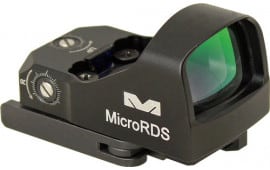 Meprolight USA 88070500 Mepro MicroRDS Kit Black 1x 3 MOA Illuminated Red Dot Reticle Fits Glock MOS
