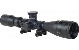BSA 35039X40AOWRTB Sweet 350 Legend Black Matte 3-9x40mm AO 1" Tube 30/30 Reticle Features Weaver Rings