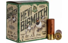 HEVI-Shot HS14702 Hevi-Bismuth Waterfowl 12 Gauge 2.75" 1 1/4 oz 2 Shot - 25sh Box