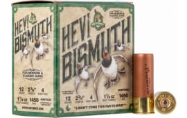 HEVI-Shot HS14704 Hevi-Bismuth Waterfowl 12 Gauge 2.75" 1 1/4 oz 4 Shot - 25sh Box