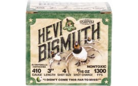HEVI-Shot HS19004 Hevi-Bismuth Waterfowl 410 Gauge 3" 9/16 oz 4 Shot - 25sh Box