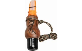 Wayne Carlton's Calls 70168 Whispering Cow Call  Open Call Cow Sounds Attracts Elk Natural Walnut/Maple