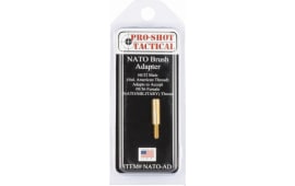 Pro-Shot NATOAD NATO Thread Adapter Rifle Male #8-32 to Female #8-36 Thread Brass