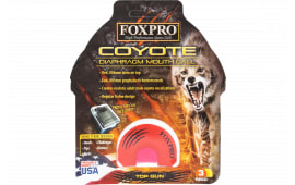 Foxpro TOPGUN Top Gun Howler  Diaphragm Call Triple Reed Sounds Attracts Coyotes Red