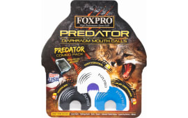 Foxpro COYCOMBO Predator Combo Diaphragm Call Double/Triple Reed Cottontail Sounds Attracts Predators Black/Blue/White 3 Piece
