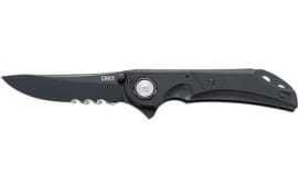 Columbia River Knife 5401K Seismic Folding Knife with Black Hollow