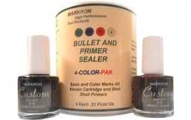 Markron MPS04 Bullet & Primer Sealer  1/3 oz Red/Blue/Green/Black 4 Bottles