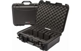 Nanuk 925-4UP1 925 4 UP Pistol Case Waterproof Black Resin with Closed-Cell Foam Padding 17" L x 11.80" W x 6.40" H Interior Dimensions