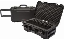 Nanuk 9356UP1 935 6 Up Pistol Case Black Polymer with Closed-Cell Foam Padding 22" L x 14" W x 9" H Interior Dimensions