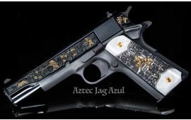 Colt Defense O2991Z Aztec Jaguar Azul .38SUPR Polished Slide Embellished