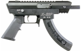 Excel Arms EA22501 X-22P Pistol .22LR 25-SH 4.5" Barrel Adjustable Sights Black