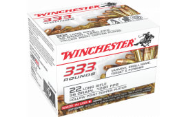 Winchester Ammo 22LR333HP 333 Rounds 22 Long Rifle 36 GR Copper-Plated Hollow Point - 330rd box