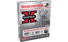 Winchester Ammo X413RS5 Super X 410 Gauge 3" 1/4 oz Rifled Slug Hollow Point Shot - 5sh Box
