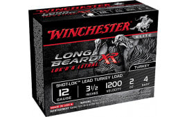 Winchester Ammo STLB12L4 Long Beard XR Shot-Lok Turkey 12GA 3.5" 2oz #4 Shot - 10sh Box