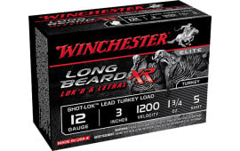 Winchester Ammo STLB1235 Long Beard XR Shot-Lok Turkey 12GA 3" 1-3/4oz #5 Shot - 10sh Box