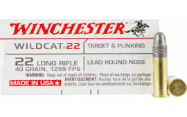 Winchester Ammo WW22LR Wildcat 22 Long Rifle 40 GR Lead Round Nose - 50rd Box