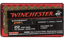 Winchester Ammo S22M2PT Varmint HV 22 WMR 30 GR V-Max - 50rd Box
