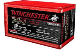 Winchester Ammo S22MPDX1 Elite 22 WMR 45 GR Jacketed Hollow Point - 50rd Box