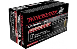 Winchester Ammo S17W25 Varmint 17 Winchester Super Magnum (WSM) 25 GR Polymer Tip - 50rd Box