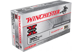 Winchester Ammo X380ASHP Super-X 380 ACP 85 GR Silvertip HP - 50rd Box