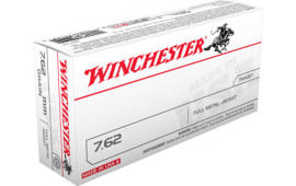 Winchester Ammo Q3130 Winchester Rifle 308 Winchester/7.62 NATO 147 GR Full Metal Jacket - 20rd Box