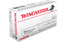Winchester Ammo Q4172 Best Value 9mm Luger 115 GR Full Metal Jacket - 50rd Box