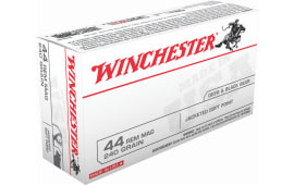 Winchester Ammo Q4240 Best Value 44 Remington Magnum 240 GR Jacketed Soft Point - 50rd Box
