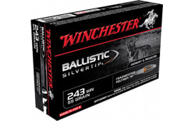 Winchester Ammo SBST243 Supreme 243 Winchester 55 GR Ballistic Silvertip - 20rd Box