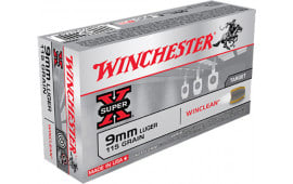 Winchester Ammo WC91 WinClean 9mm Luger 115 GR Brass Enclosed Base - 50rd Box