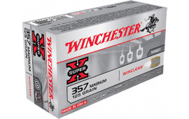 Winchester Ammo WC3571 WinClean 357 Magnum 125 GR Jacketed Soft Point - 50rd Box