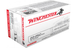 Winchester Ammo USA222502 Best Value 22-250 Remington 45 GR Jacketed Hollow Point - 40rd Box