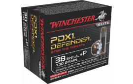Winchester Ammo S38PDB Elite 38 Special 130 GR Bonded Jacket Hollow Point - 20rd Box