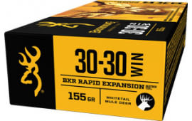 Browning Ammo B192130301 BXR Rapid Expansion 30-30 Win 155 GR Matrix Tip - 20rd Box