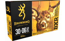 Browning Ammo B192130061 BXR Rapid Expansion 30-06 155 GR Matrix Tip - 20rd Box