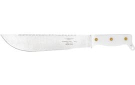 Case 12019 Astronaut M-1 Commemorative 11.75" Fixed Machete Plain/Saw As-Ground High Carbon Steel Blade/Smooth White Handle